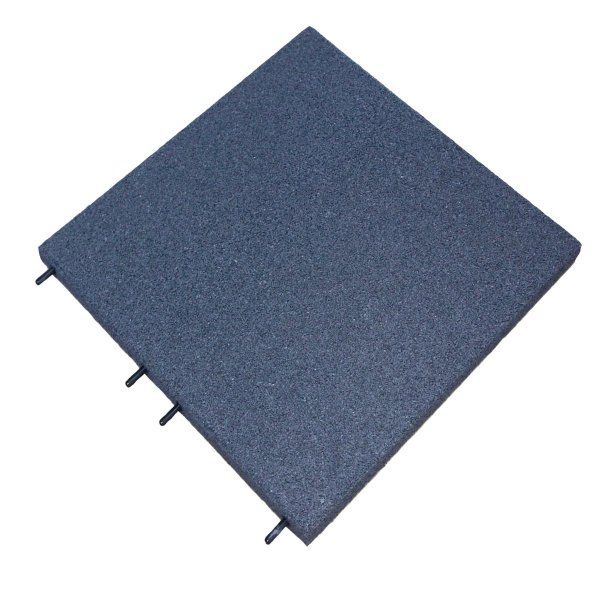 Rubber tegel type Step grijs (50 x 50 x 3 cm)