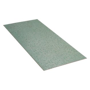 Koperen plaat gepatineerd Tecu Patina 1-zijdig groen (670 x 3000 x 0,7 mm)