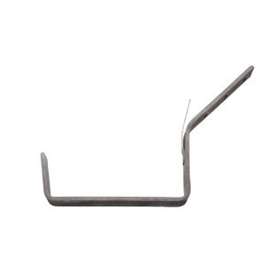 Dakbeugel B44 gegalvaniseerd met staart 45 graden en tapgat (30 mm)