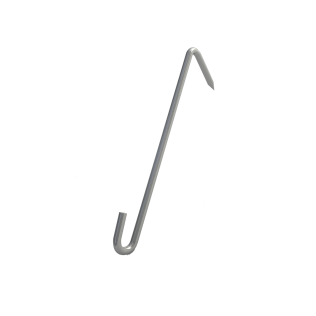 Bové leihaak RVS B316 blank bek 6 mm (500 stuks)