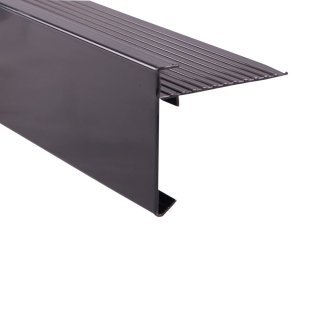 Roval aluminium daktrim standaard trim RAL 7021 60 x 64 mm (2,5 mtr)