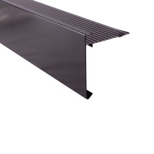 Roval aluminium daktrim standaard trim RAL 9005 80 x 64 mm (2,5 mtr)