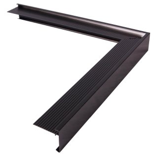 Roval buitenhoek standaard trim RAL 9005 60 x 64 mm (500 x 500 mm)