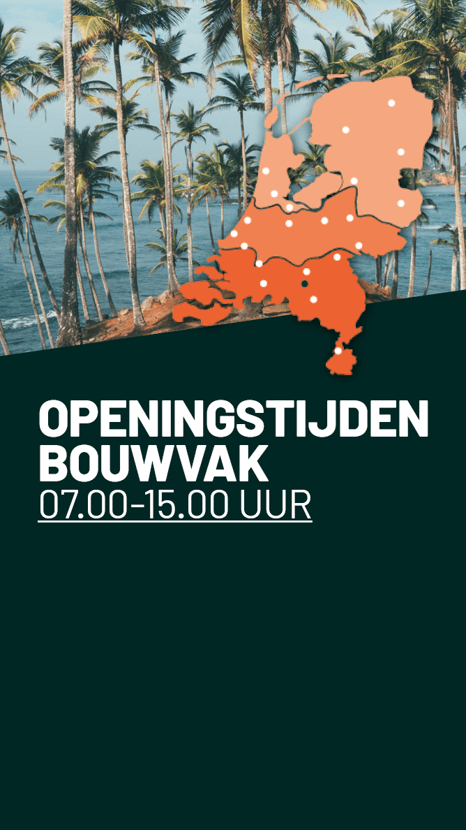 Bouwvak 2025 - aangepaste openingstijden