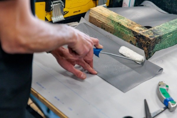 PVC cursus - cursist aan het werk